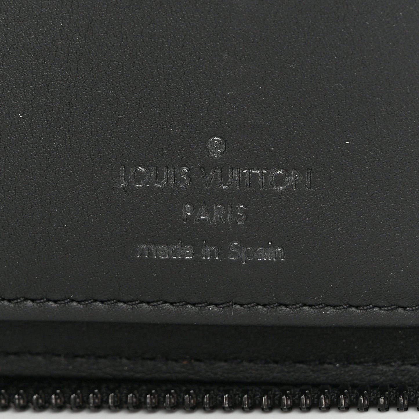 Calfskin Monogram Shadow Vertical Zippy Wallet Black