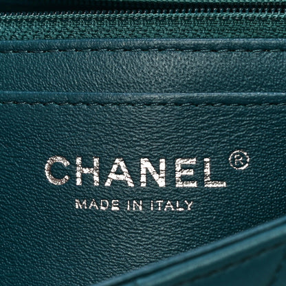 Chanel Lambskin Quilted Mini Rectangular Flap Dark Blue 6 of 11