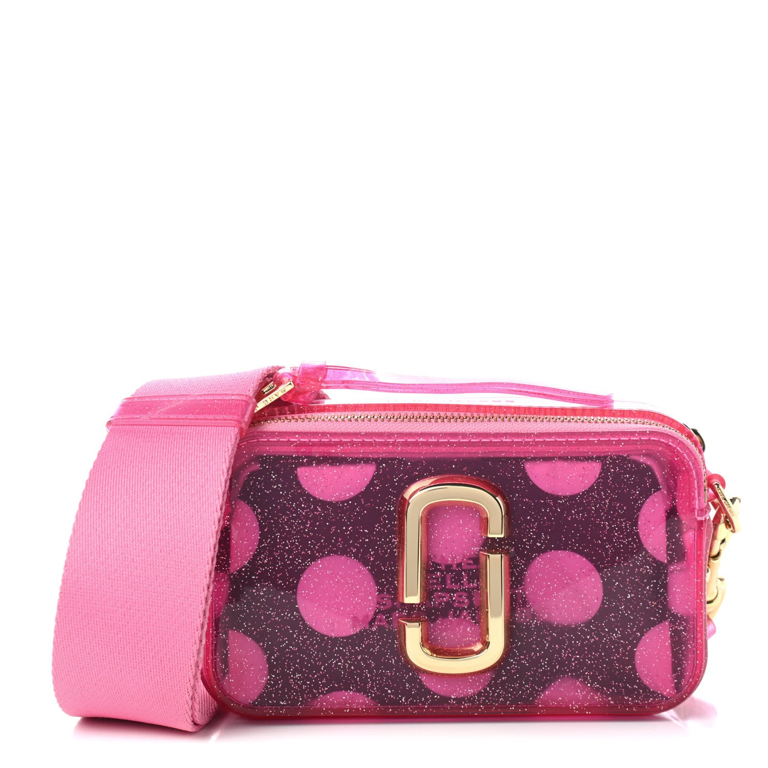 Marc Jacobs Jelly Glitter Small Snapshot Camera Bag Pink 1 of 4