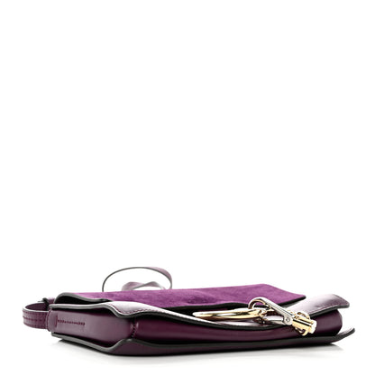 Chloe Suede Calfskin Small Faye Shoulder Bag Intense Violine 4 of 10