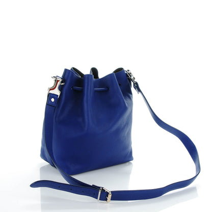 Proenza Schouler Calfskin Buffalo Medium Bucket Bag Blue 3 of 9