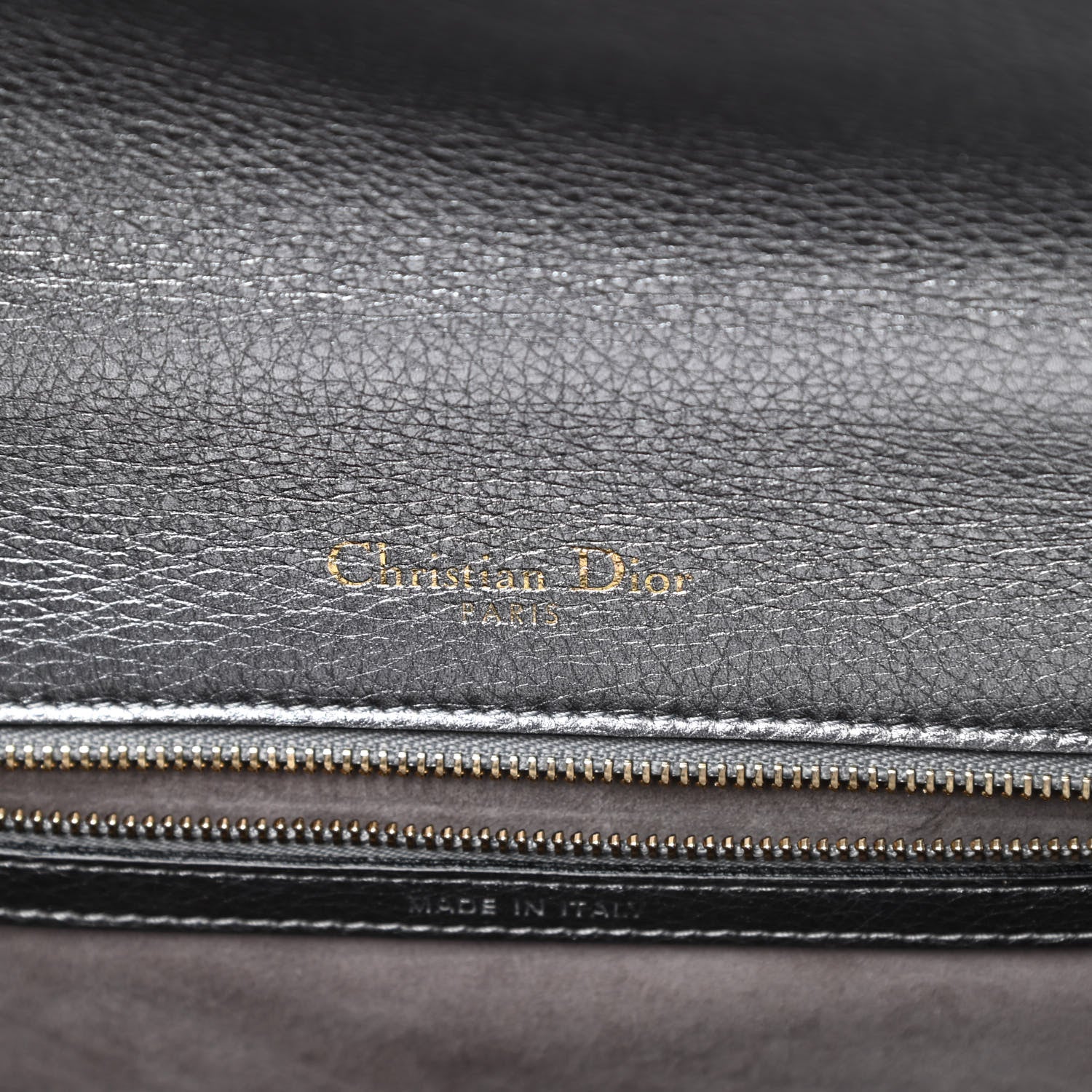 Christian Dior Metallic Grained Calfskin Medium Diorama Flap Bag Silver 6 of 17