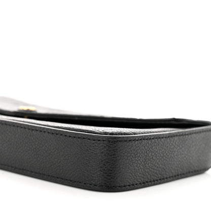 Louis Vuitton Empreinte Pochette Felicie Chain Wallet Black 10 of 14