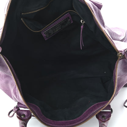 Balenciaga Agneau Classic Hardware Work Raisin 5 of 15