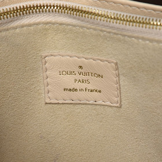 Louis Vuitton Grained Calfskin Monogram Double V Creme 8 of 14