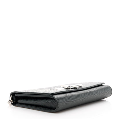 Louis Vuitton Epi Twist Chain Wallet Black 4 of 11