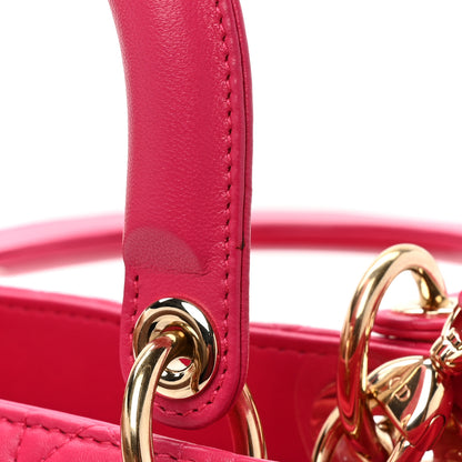 Christian Dior Lambskin Cannage Large Lady Dior Pink 14 of 15