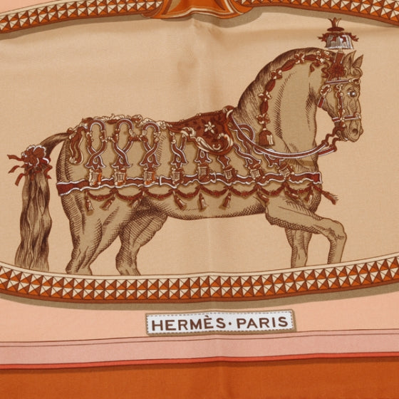 Silk Grand Apparat Scarf 90 Orange