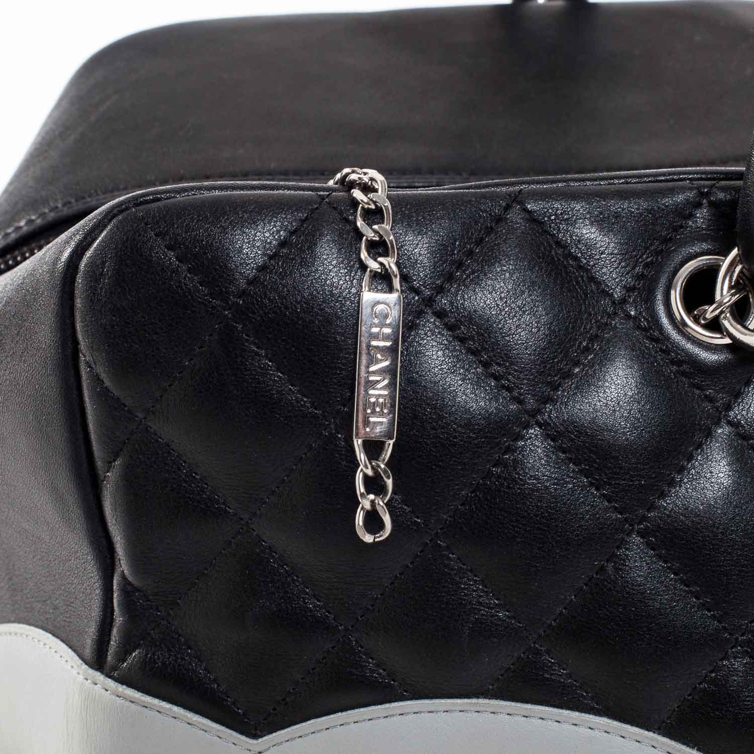 Chanel Calfskin Quilted Large Cambon Bag Black 6 of 11