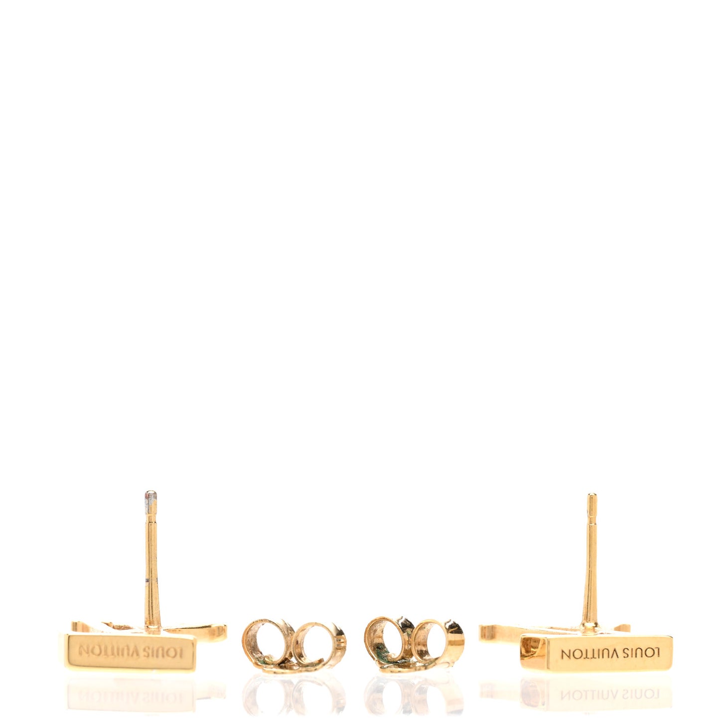 Metal LV Iconic Earrings Gold