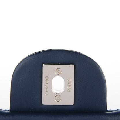 Chanel Patent Quilted Mini Rectangular Flap Navy Blue 5 of 8