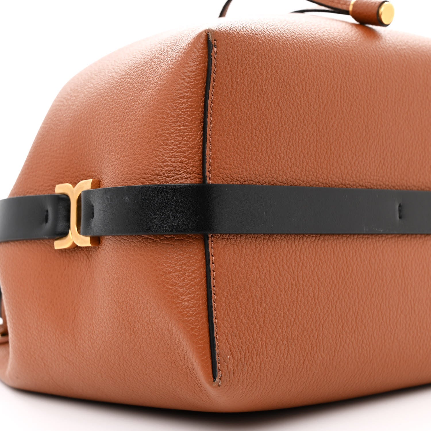 Chloe Grained Calfskin Marcie Bucket Bag Tan 9 of 11