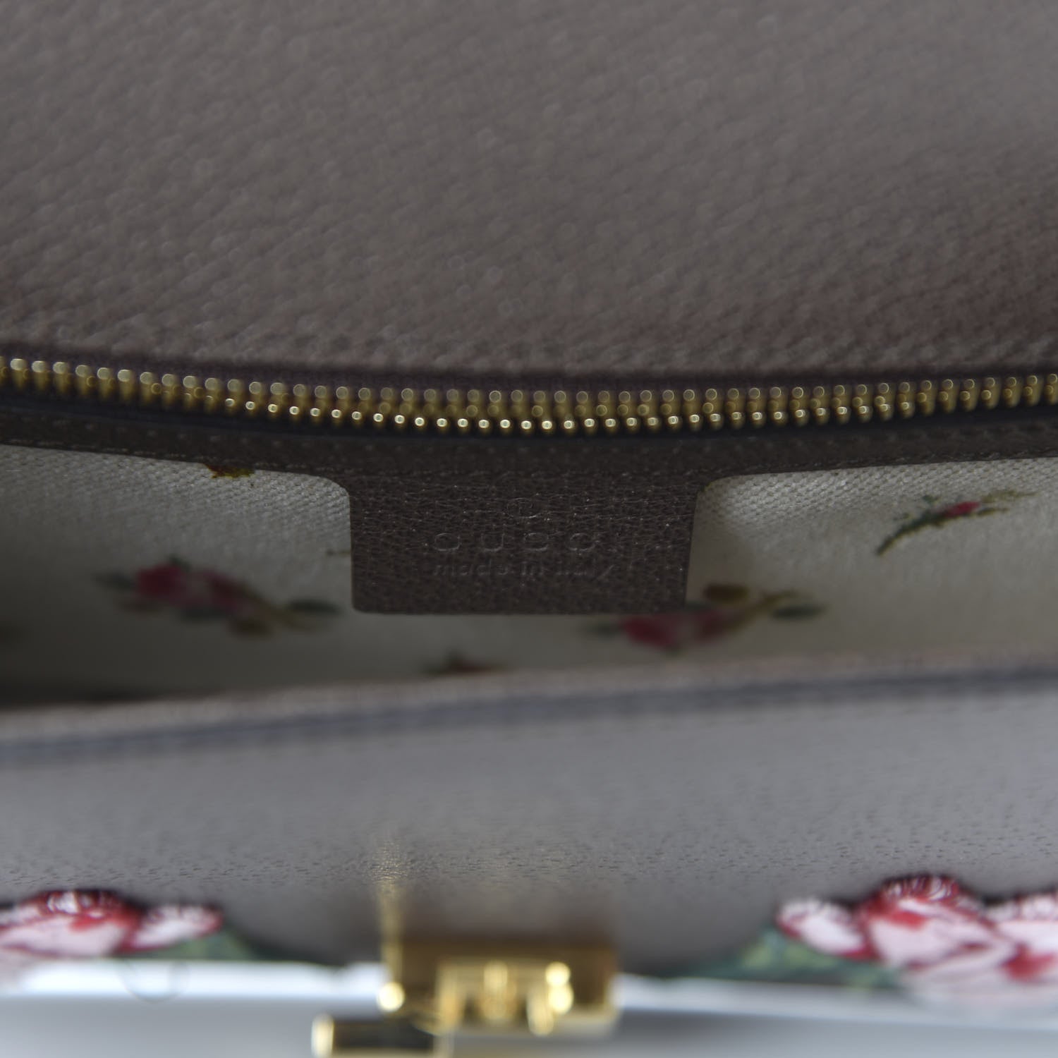 Gucci Calfskin Embroidered Sylvie Belt Bag 95 34 Brown 8 of 10