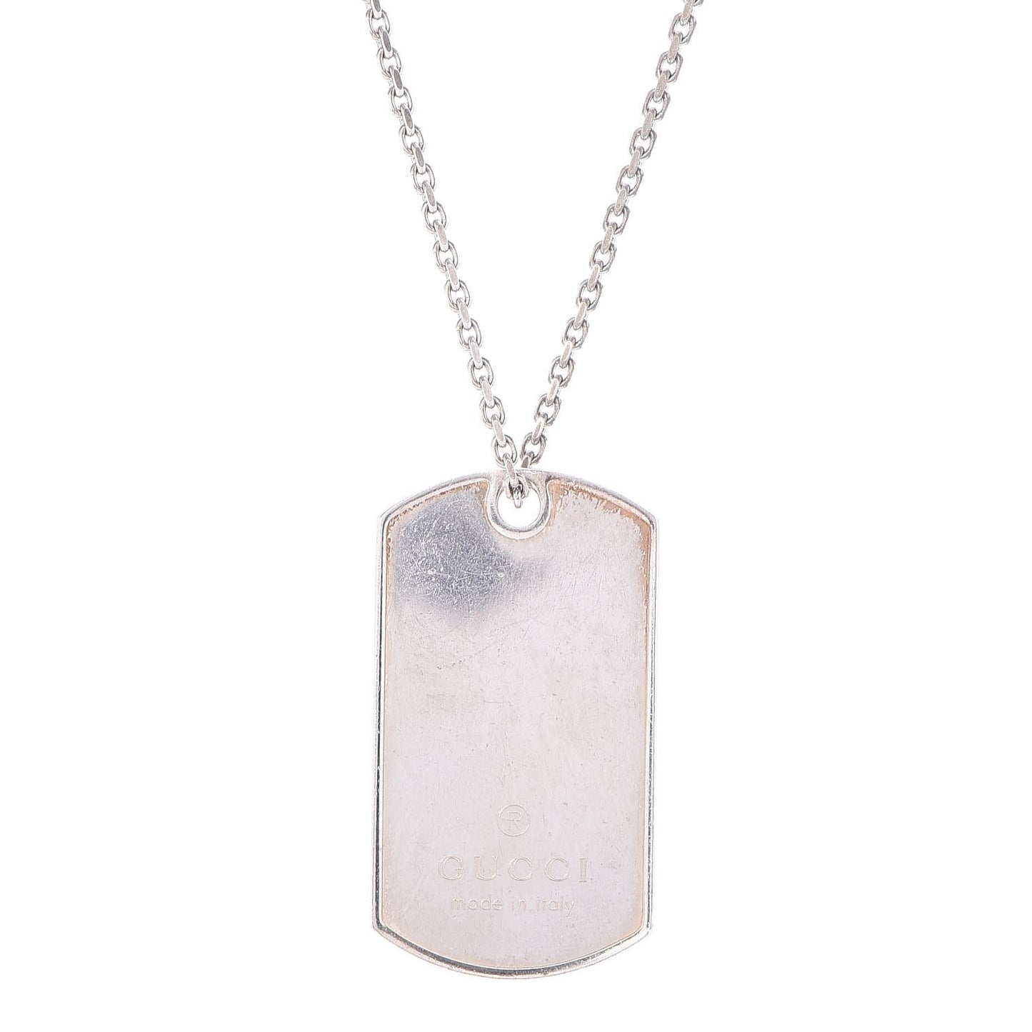 Sterling Silver Dog Tag Necklace