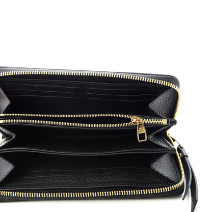 Louis Vuitton Empreinte Monogram Giant Zippy Wallet Black Beige 5 of 6
