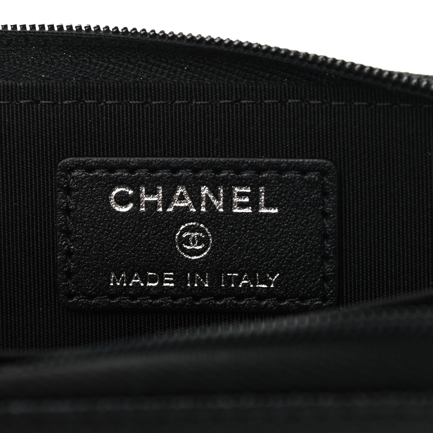 Chanel Caviar Timeless CC Zip Around Coin Purse Black 6 of 7