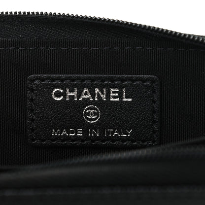 Chanel Caviar Timeless CC Zip Around Coin Purse Black 6 of 7