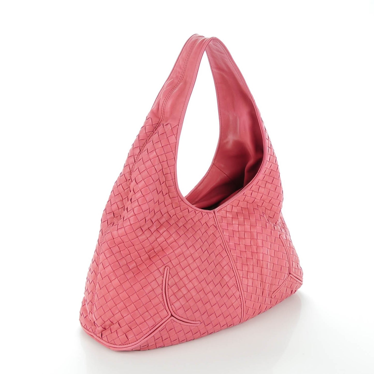 Nappa Intrecciato Ball Hobo Quarzo