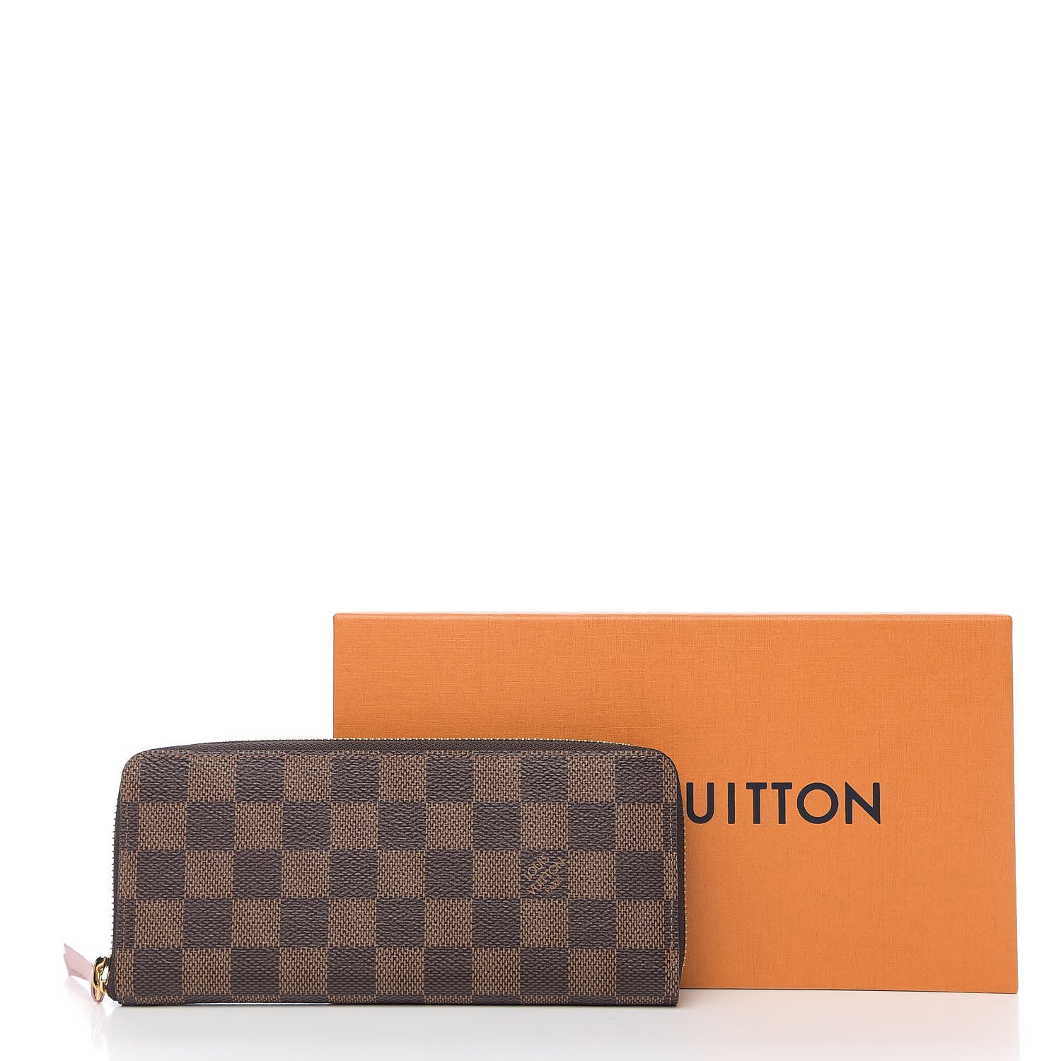 Louis Vuitton Damier Ebene Clemence Wallet Rose Ballerine 6 of 6