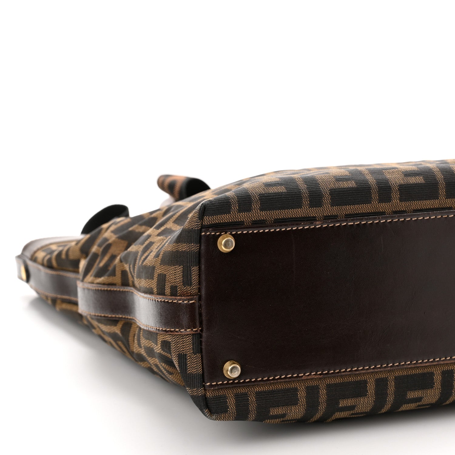Fendi Zucca Top Handle Tote Tobacco 8 of 11