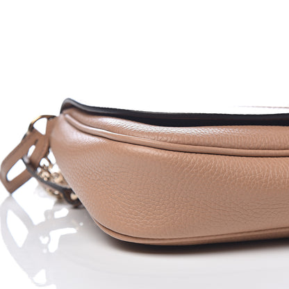 Gucci Pebbled Calfskin Medium Soho Flap Crossbody Camelia 7 of 9