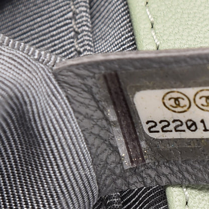 Chanel Calfskin Chevron Quilted Medium Boy Flap Light Green 7 of 11