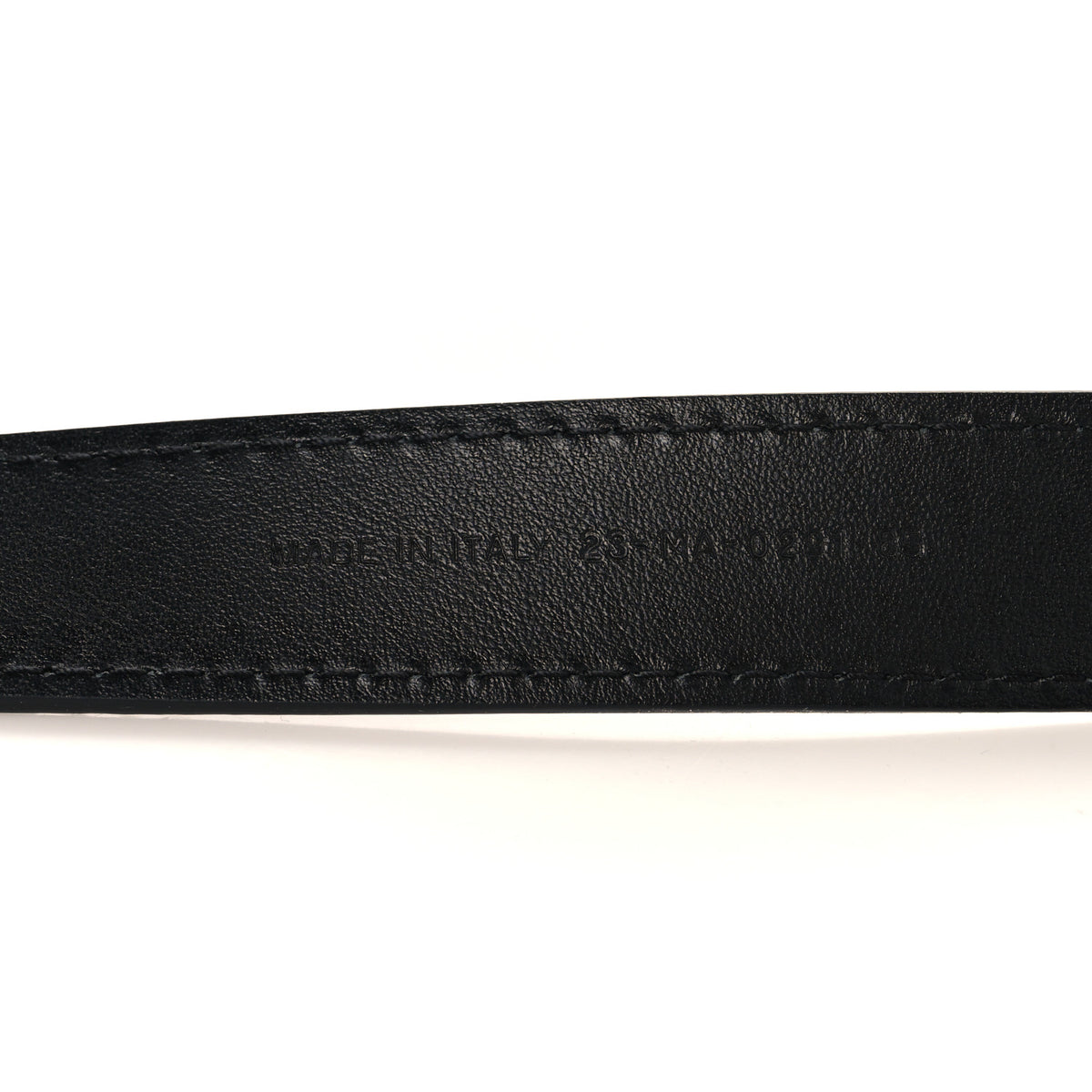 Calfskin D Fence Belt 85 34 Black