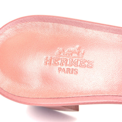 Hermes Epsom Oasis Sandals 37 Rose Aube 8 of 9