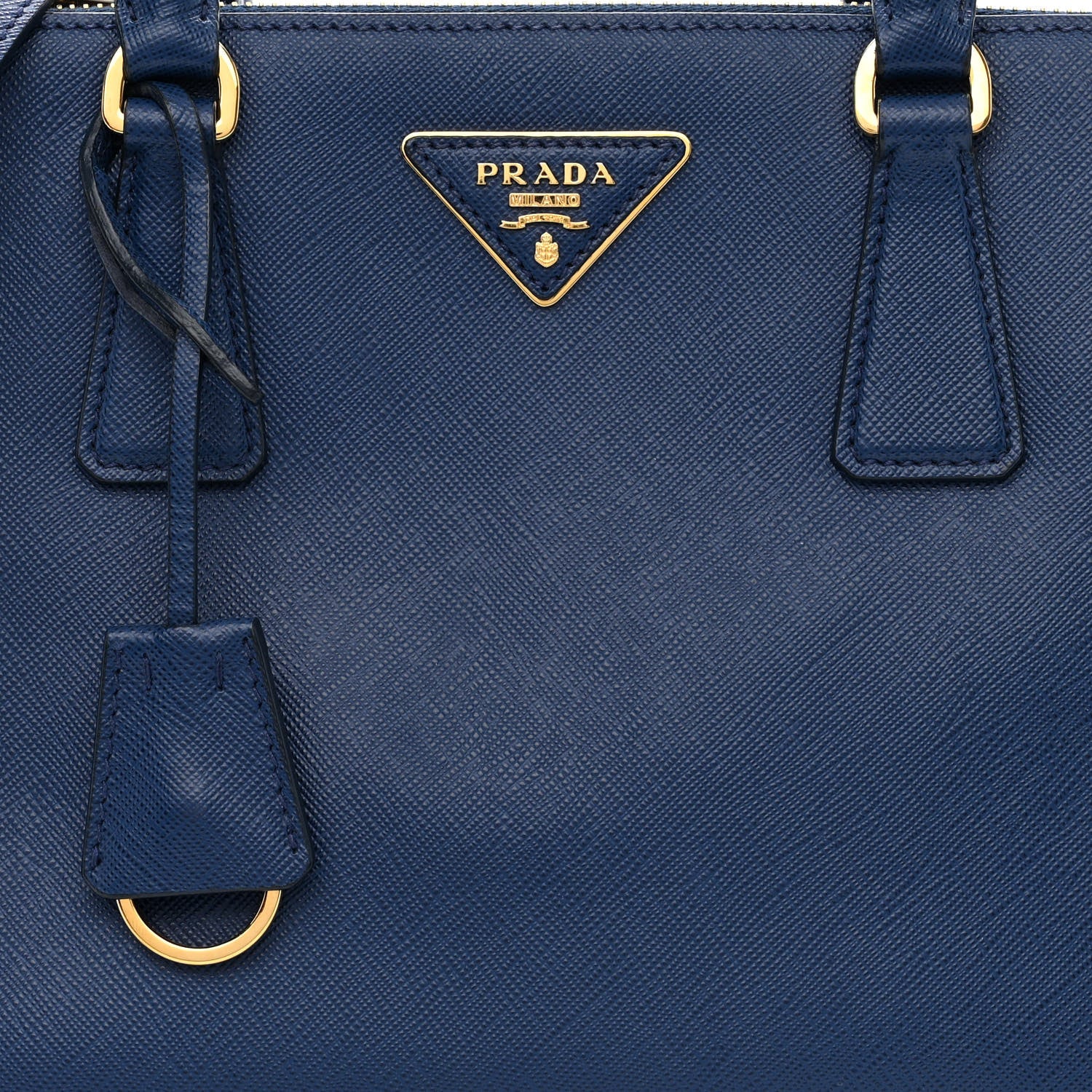 Prada Saffiano Small Galleria Double Zip Tote Bluette 8 of 11