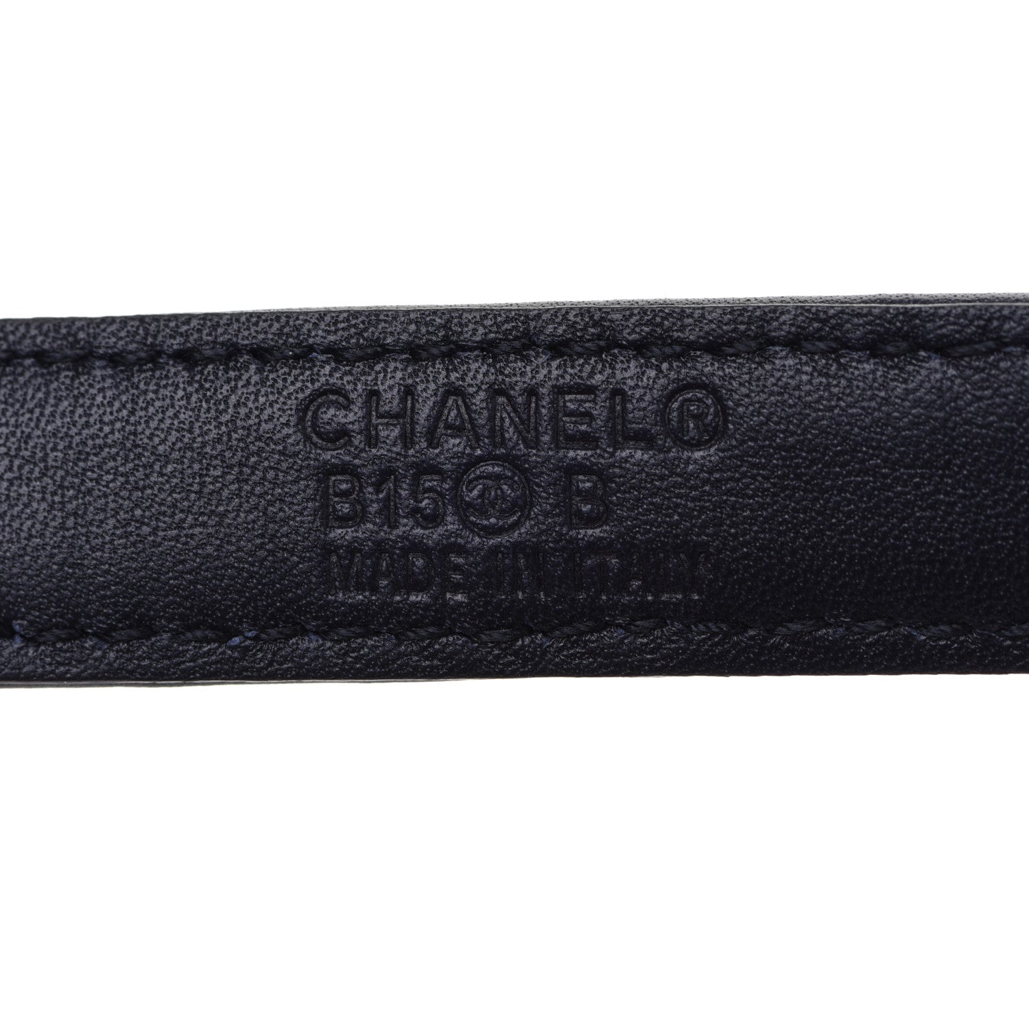 Chanel Calfskin Quilted CC Belt 70 Navy 7 of 8