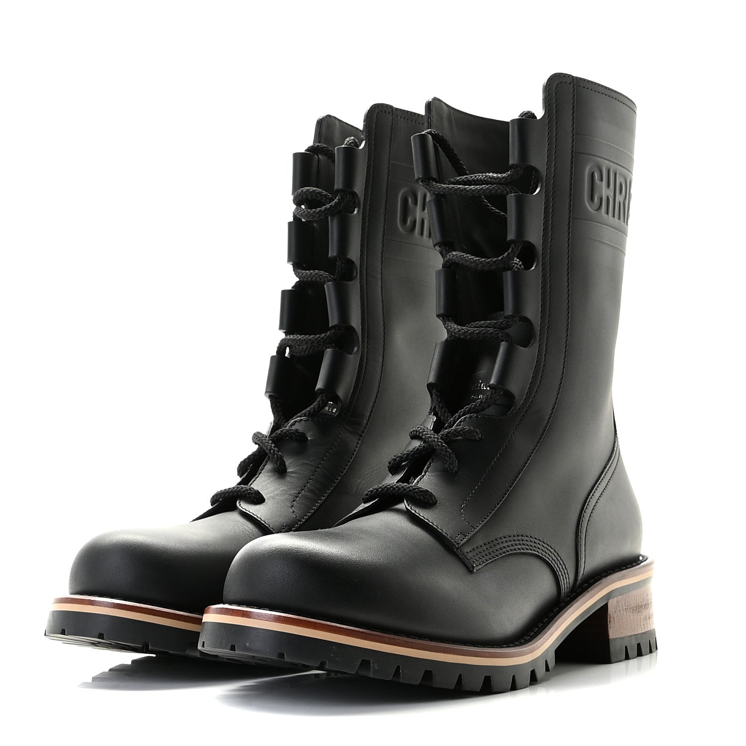 Christian Dior Calfskin Dior Quest 35mm Hiking Boots 36.5 Black 2 of 12