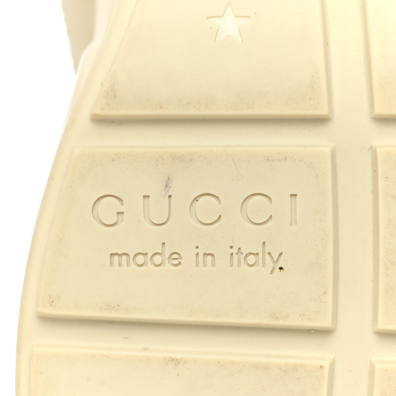 Gucci Calfskin Logo Womens Rhyton Sneakers 39 Ivory 6 of 8