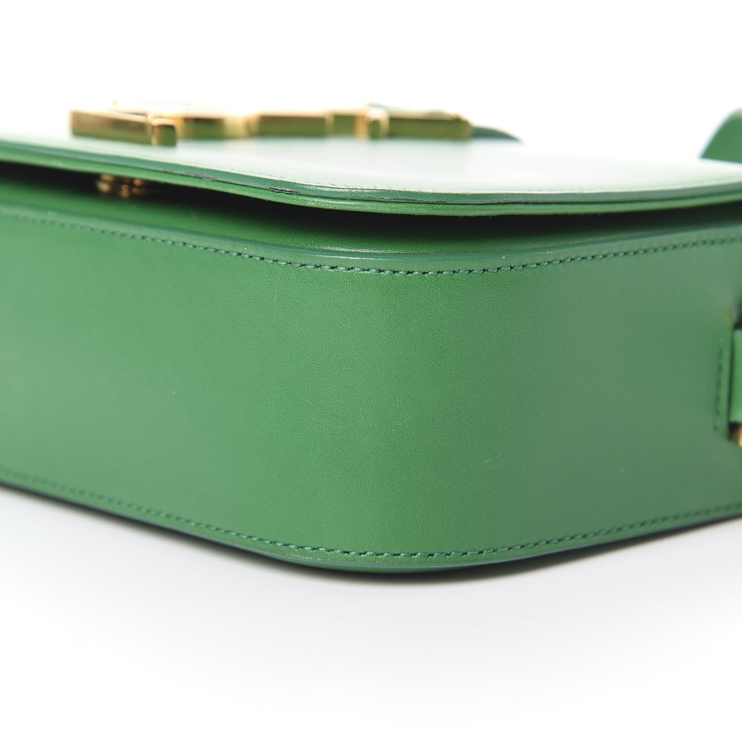 Saint Laurent Smooth Calfskin Small Monogram Université Shoulder Bag Green 9 of 21