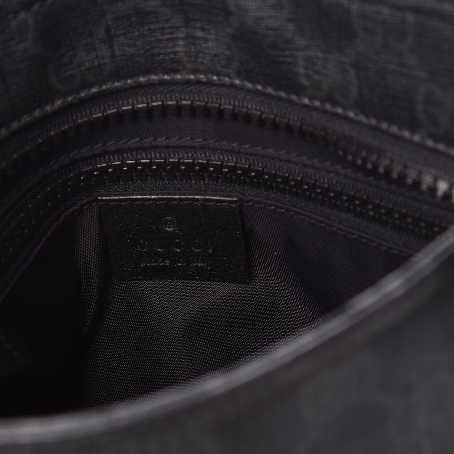 Gucci GG Plus Flat Messenger Bag Black Grey 6 of 9