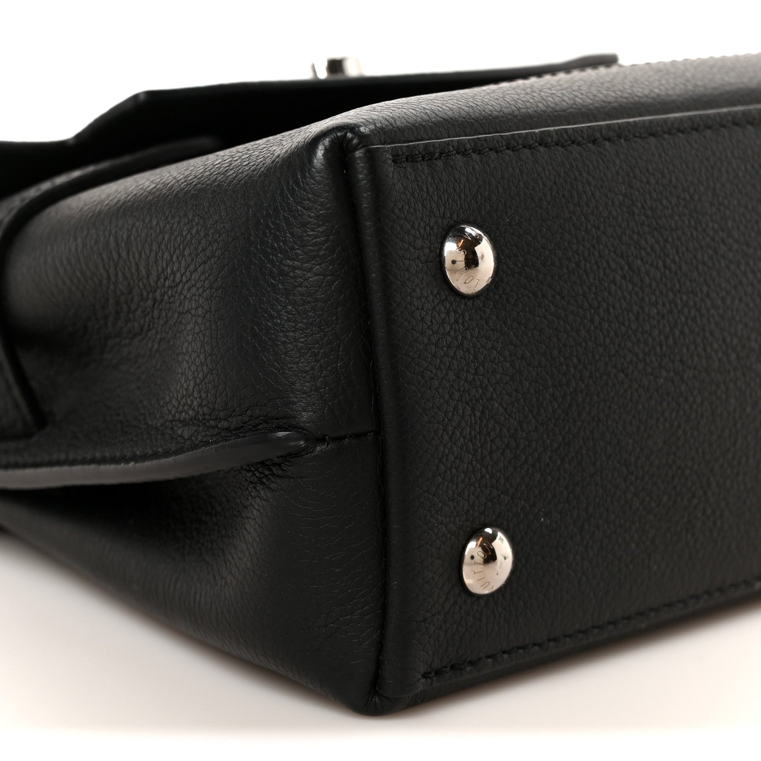 Louis Vuitton Calfskin Lockme Ever BB Black 9 of 10