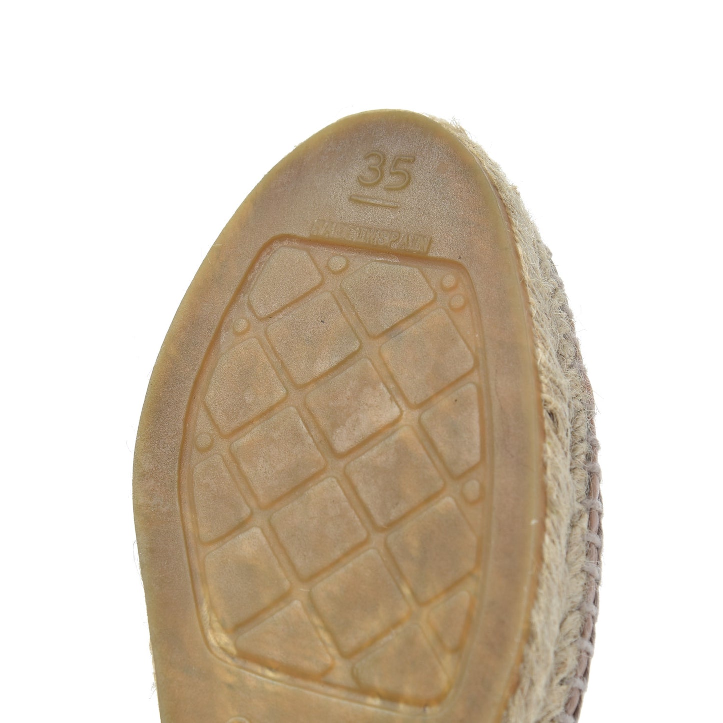 Lambskin CC Espadrilles 35 Nude