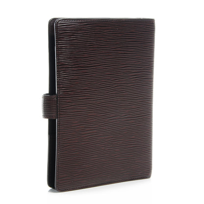 Louis Vuitton Epi Medium Ring Agenda Moka 3 of 7
