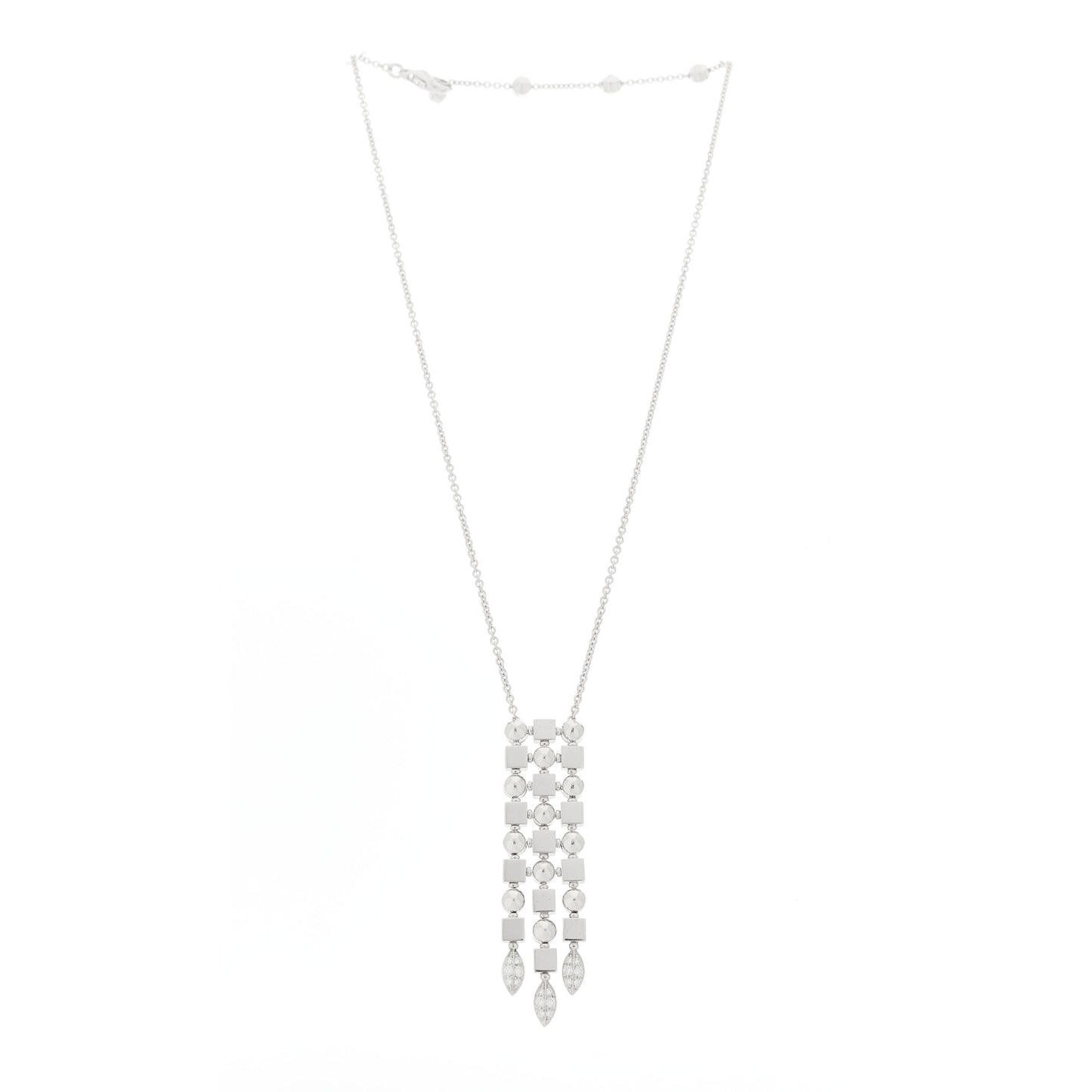 18K White Gold Diamond Lucea Necklace