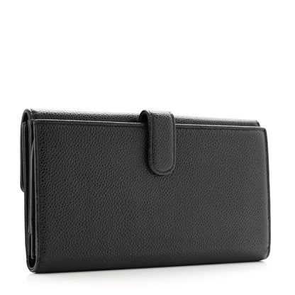 Chanel Caviar Timeless CC Large Gusset Flap Wallet Black 3 of 12