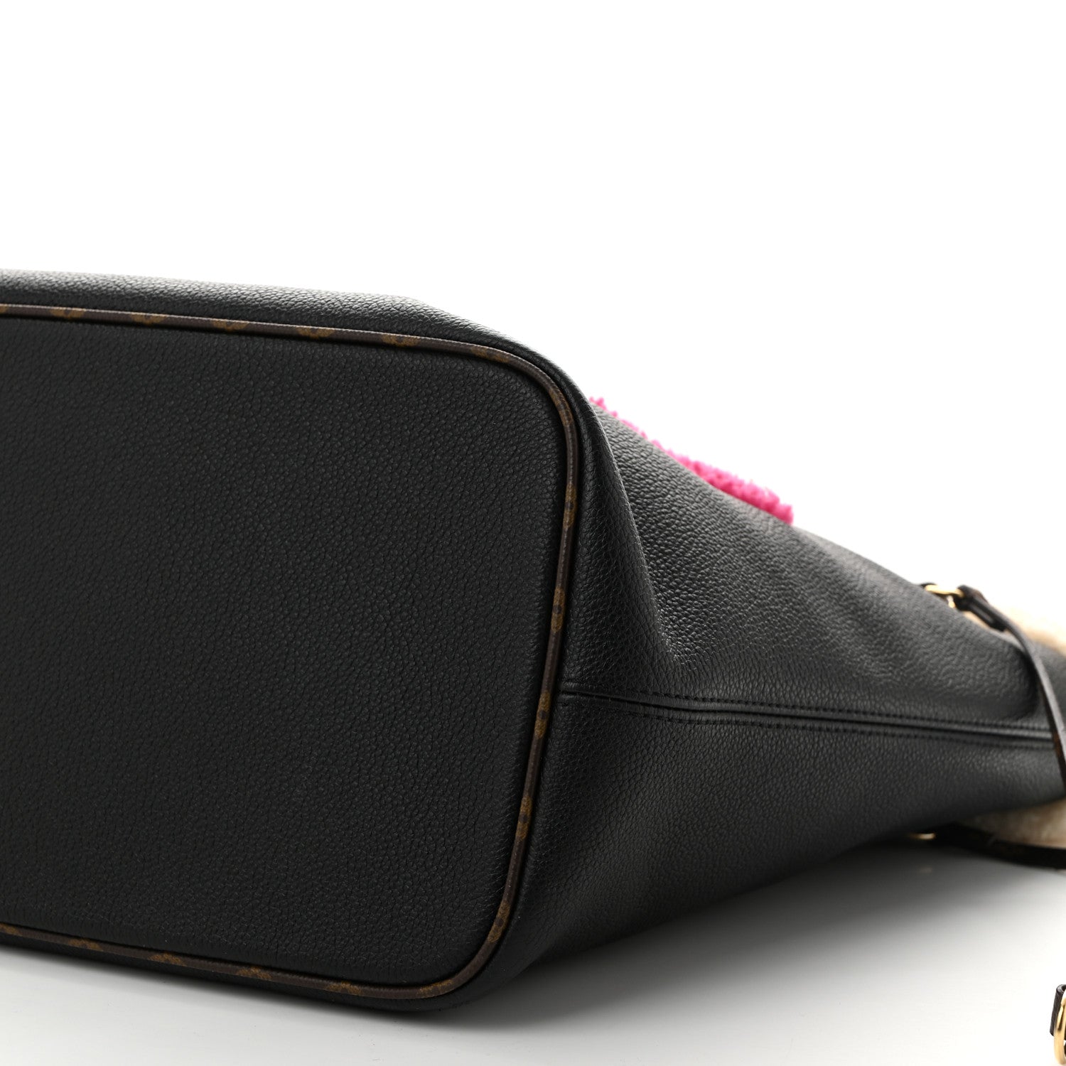 Louis Vuitton Calfskin Monogram Teddy Neverfull MM Black 10 of 12