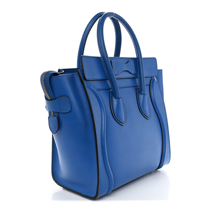 Celine Smooth Calfskin Micro Luggage Royal Blue 3 of 9
