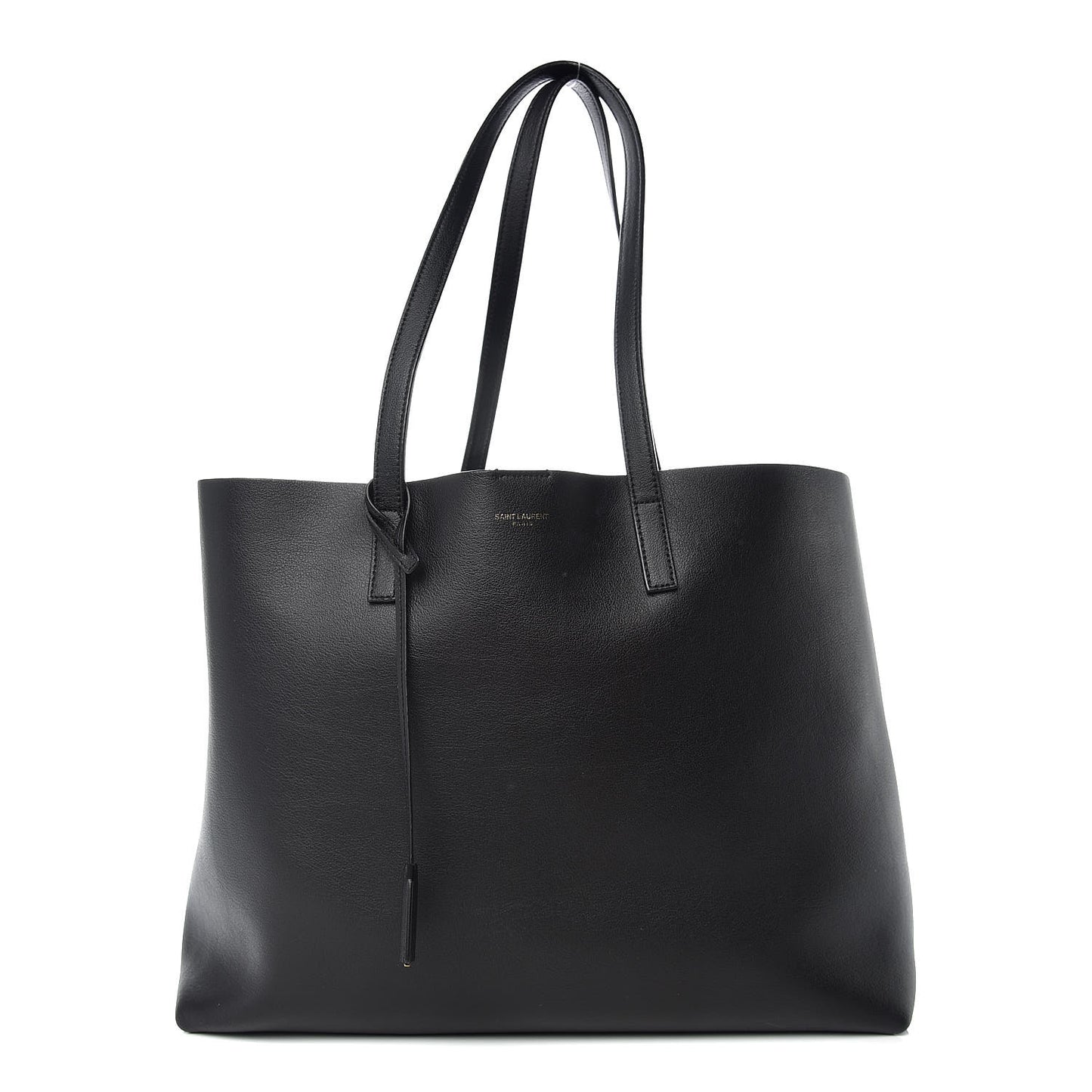 Calfskin Large Shopping Tote Black