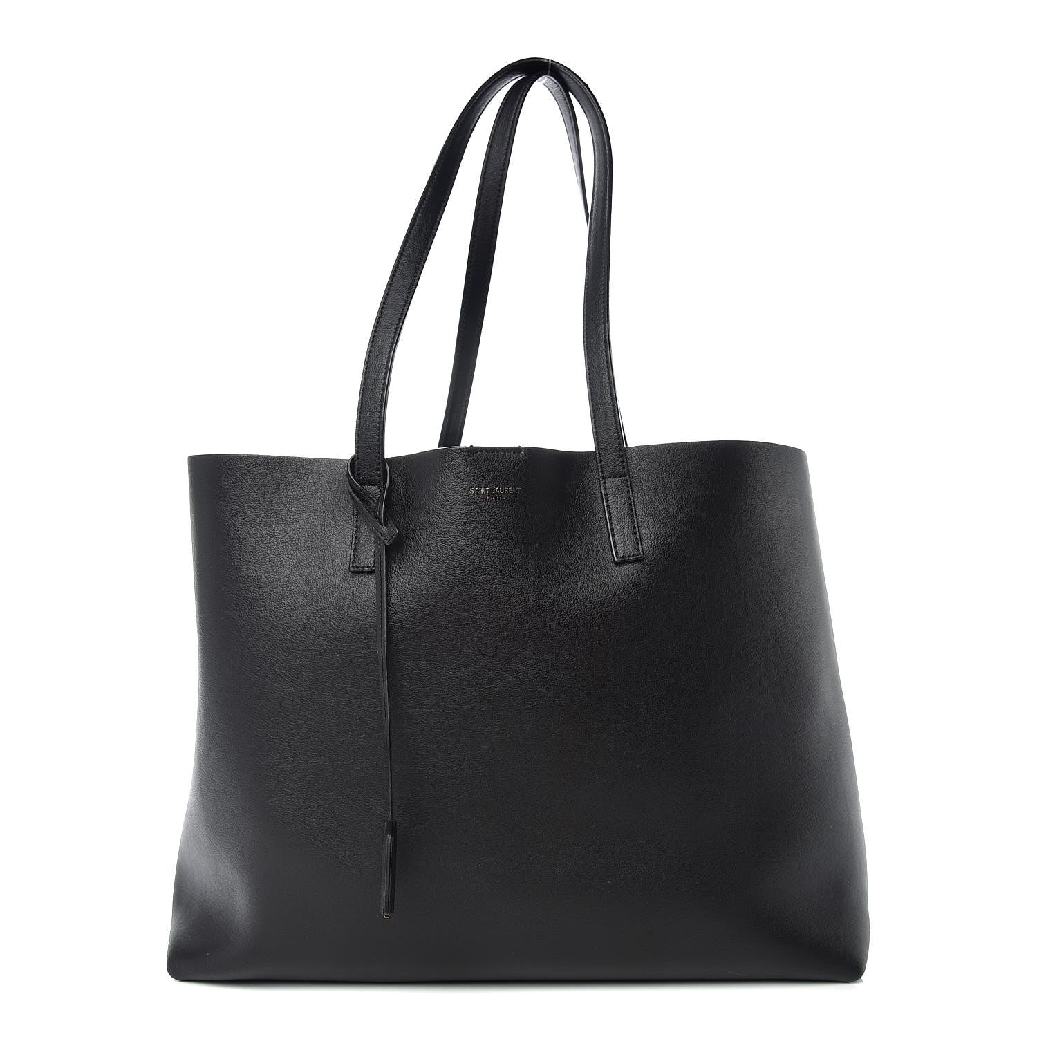 Saint Laurent Calfskin Large Shopping Tote Black 3 of 10