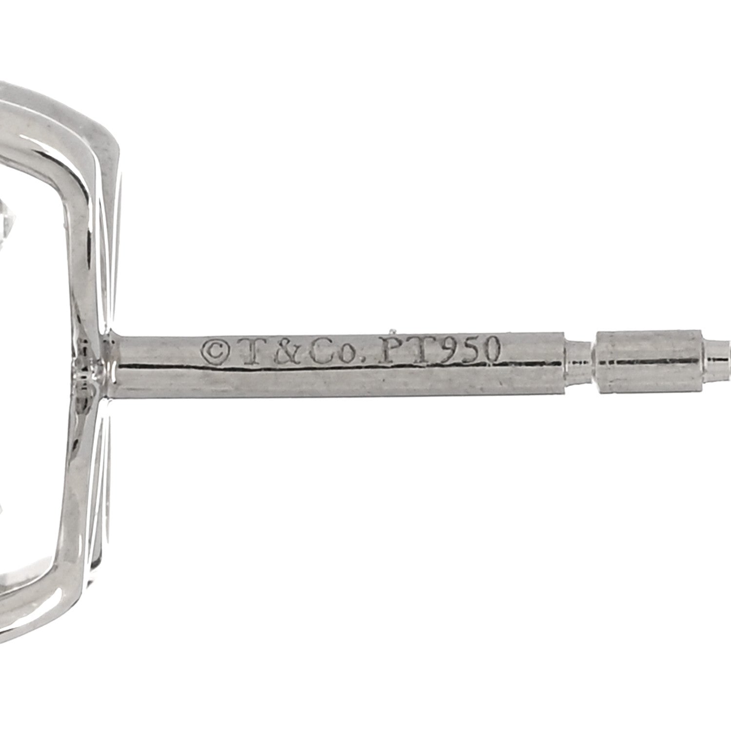 Tiffany Platinum Diamond Large Victoria Earrings 4 of 5