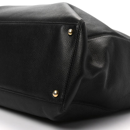 Chanel Calfskin Cerf Executive Shopper Tote Black 7 of 7