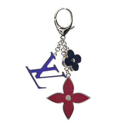 Louis Vuitton Fleur d'Epi Bag Charm Figue Fuchsia Indigo 1 of 3
