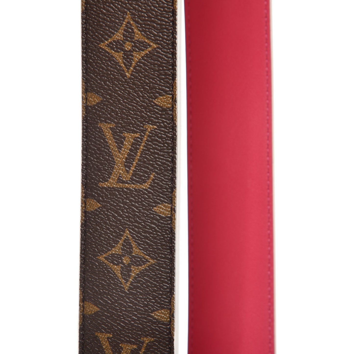 Monogram Bandouliere Shoulder Strap Hot Pink