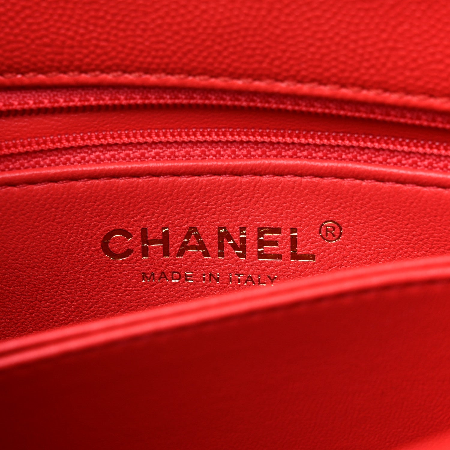 Chanel Caviar Quilted Mini Coco Handle Flap Red 6 of 10