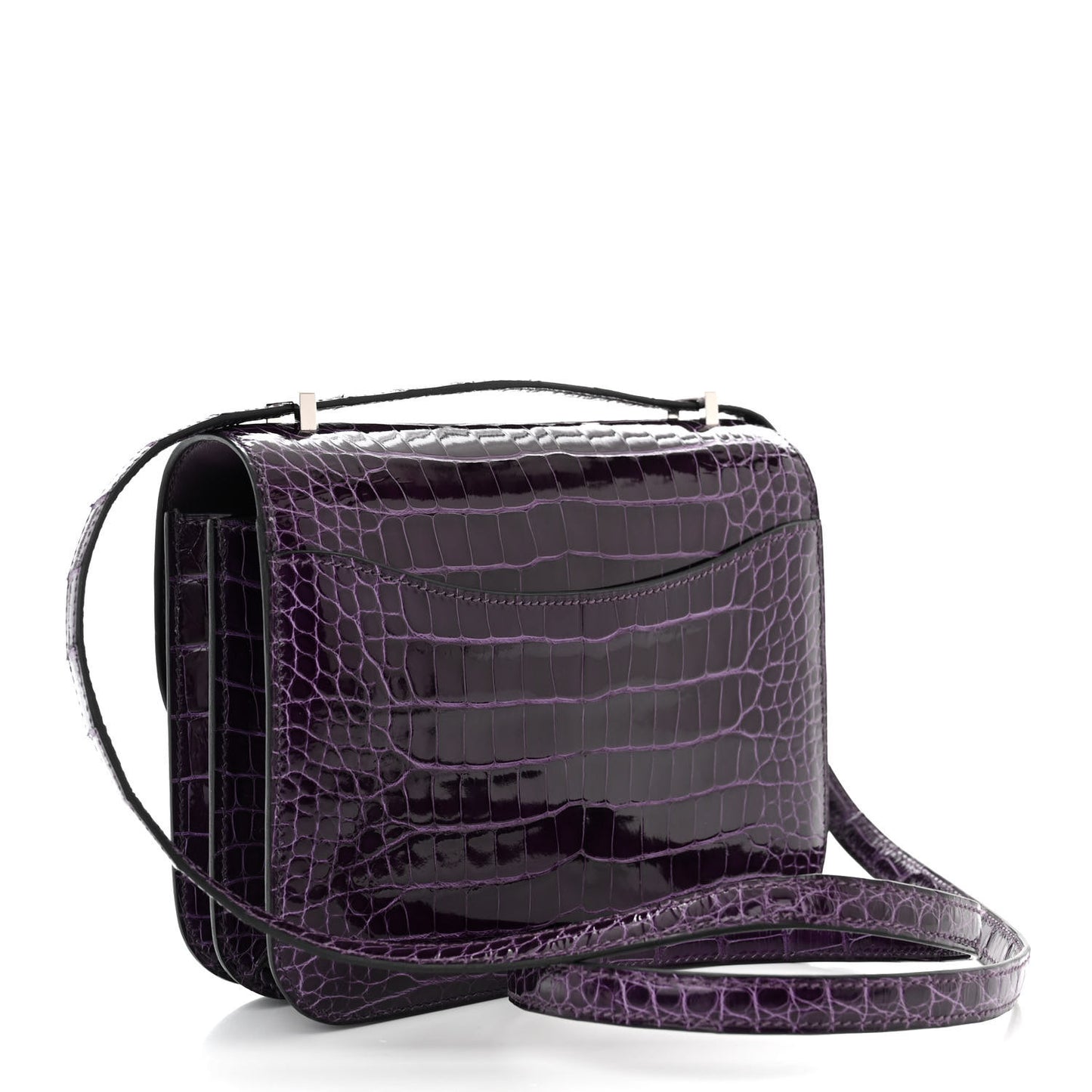 Shiny Alligator Tiger Eye Constance 18 Amethyst