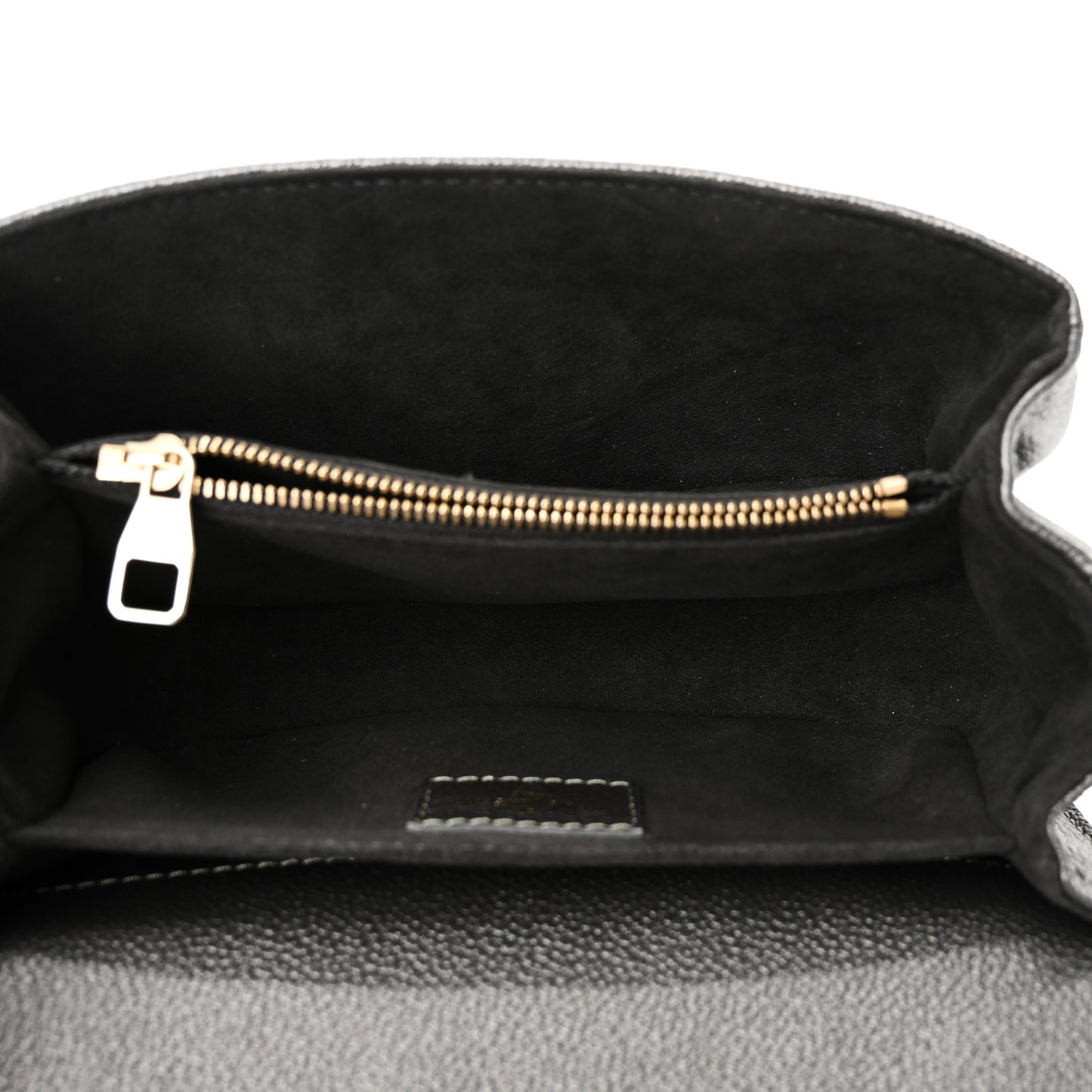 Shimmery Empreinte LV Ski Pochette Metis East West Gun Metal
